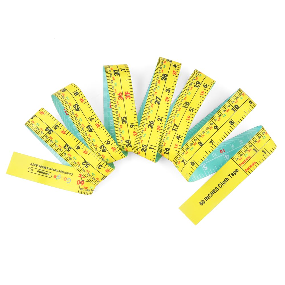5 Ft Easy Read Tape Measure,1-Inch Wide Dual Sided Measuring Tape